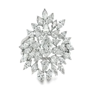 Marquise Cluster Statement Ring