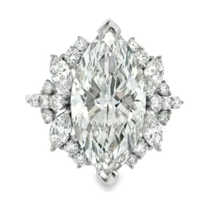 Marquise Diamond Cluster Ring
