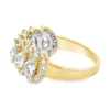 Pear Diamond Cluster Ring