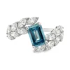 Emerald Cut Blue Ring