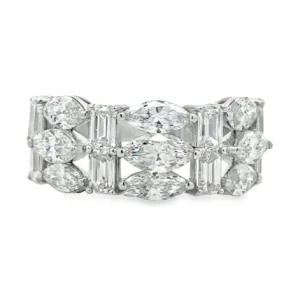 Marquise Baguette Diamond Ring