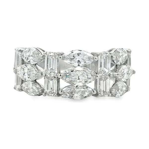 Marquise Baguette Diamond Ring
