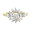 Sunburst Lab Diamond Ring