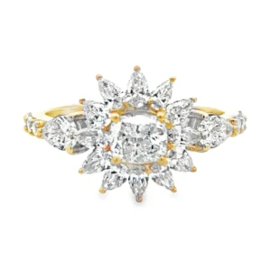 Sunburst Lab Diamond Ring