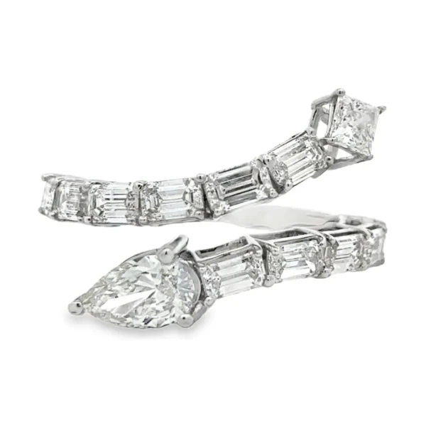 Bypass Diamond Wrap Ring