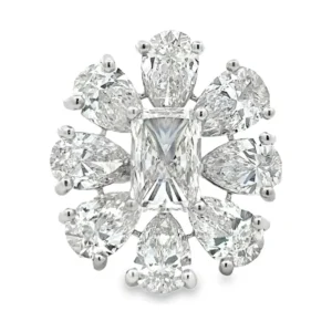 Flower Cluster Diamond Ring