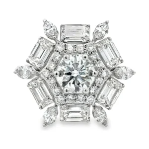 Snowflake Cluster Diamond Ring