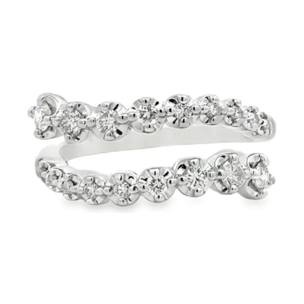 Bypass Diamond Band Ring