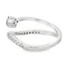 Floral Curved Diamond Ring