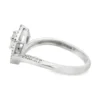Geometric Diamond Halo Ring