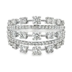 Multi Row Diamond Ring