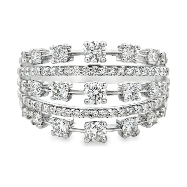 Multi Row Diamond Ring