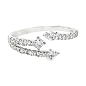 Bypass Diamond Wrap Ring