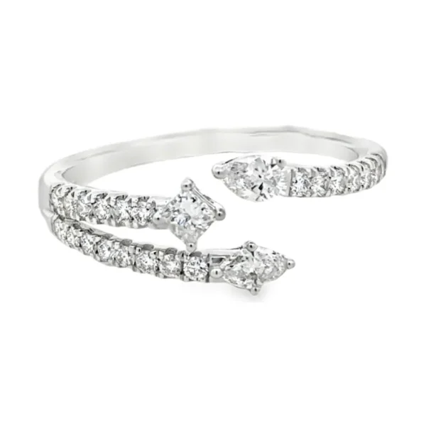 Bypass Diamond Wrap Ring