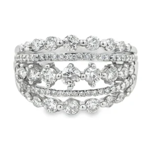 Multi Row Diamond Ring