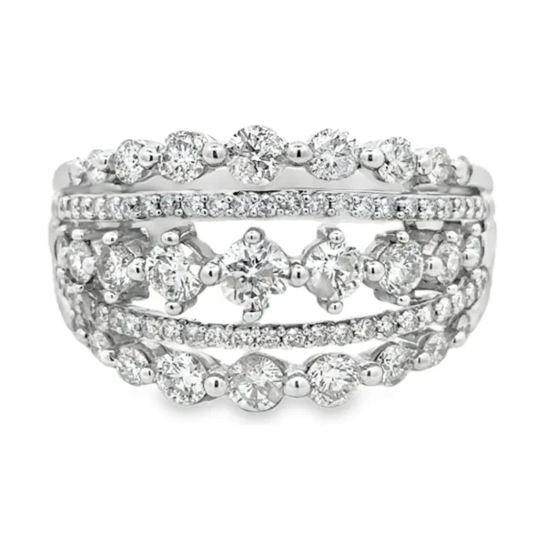 Multi Row Diamond Ring