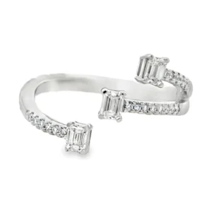 Baguette Open Cluster Ring