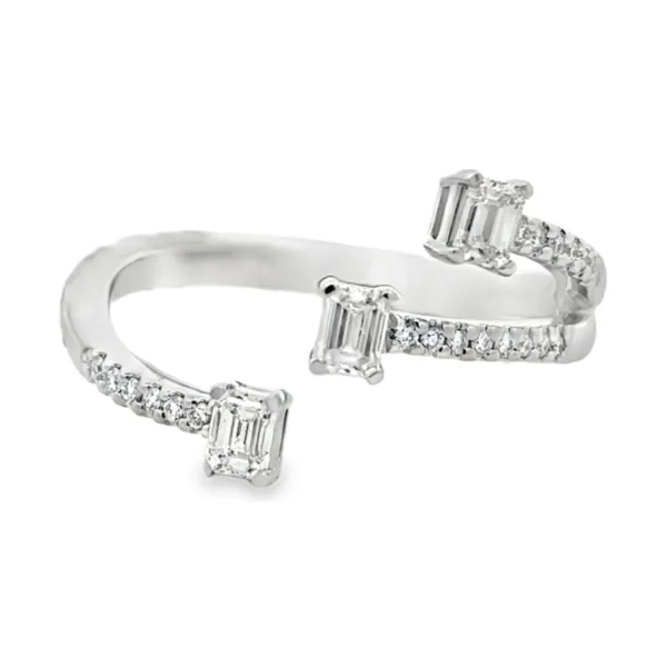 Baguette Open Cluster Ring