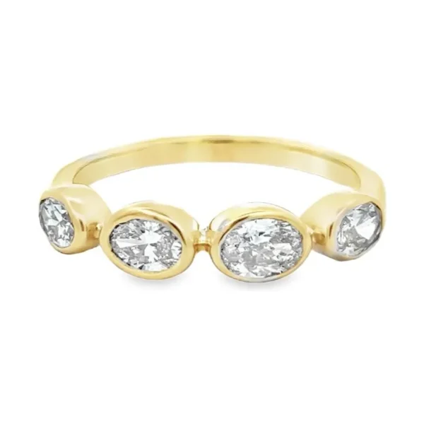 Bezel Set Diamond Ring