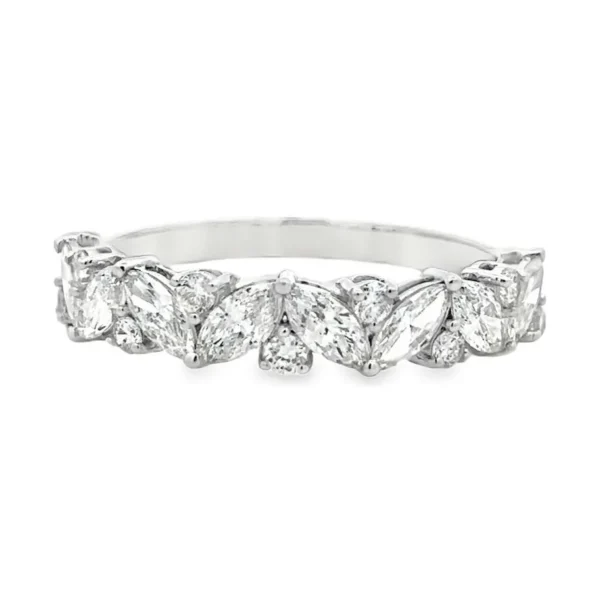 Marquise Diamond Band Ring