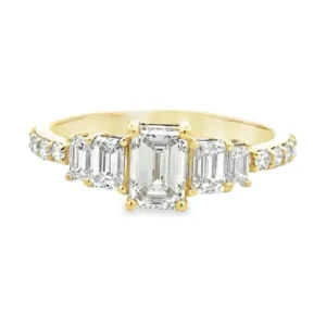 Emerald Cut Diamond Ring