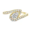 Pear Diamond Bypass Ring
