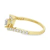 Pear Diamond Bypass Ring