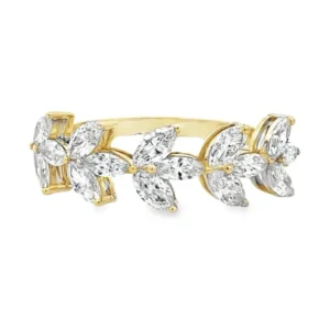Marquise Leaf Diamond Ring