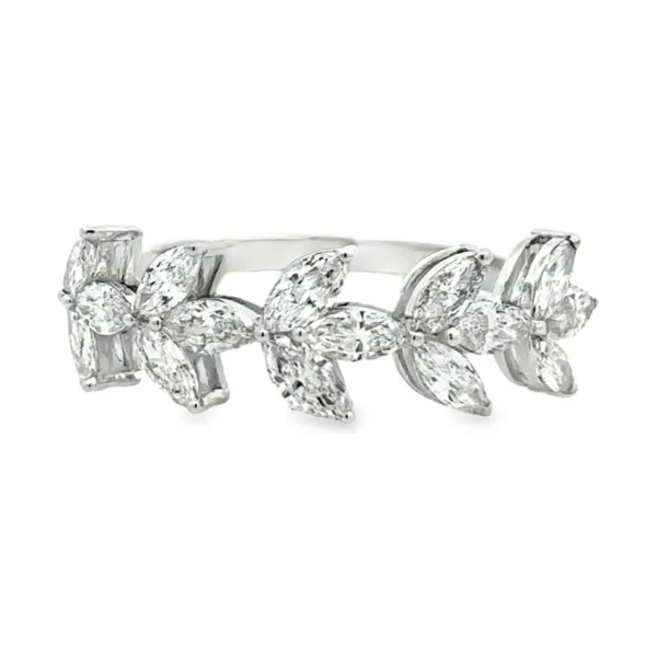 Marquise Vine Diamond Ring