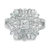 Cluster Diamond Halo Ring