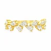 Pear Diamond Cluster Ring