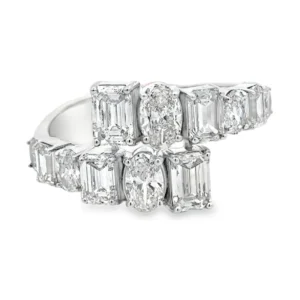 Bypass Diamond Band Ring