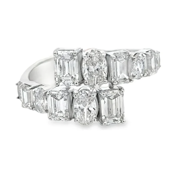 Bypass Diamond Band Ring