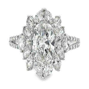 Marquise Cluster Diamond Ring