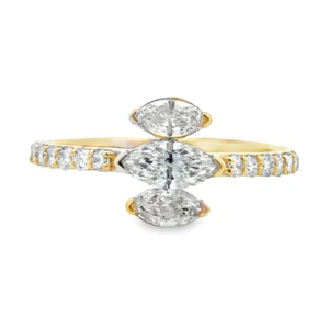 Marquise Diamond Cluster Ring