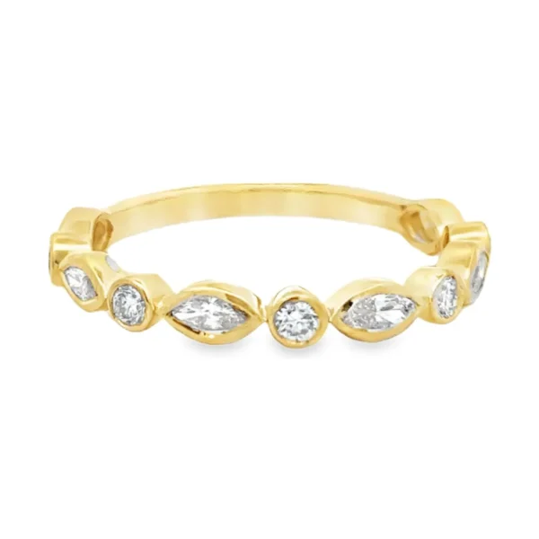 Marquise Round Diamond Ring