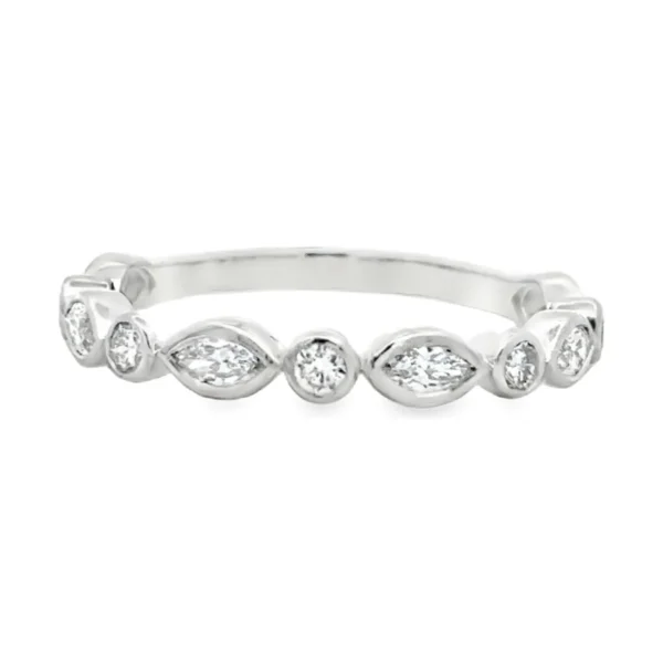 Bezel Diamond Band Ring