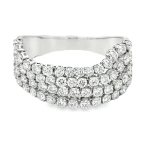 Four Row Diamond Ring