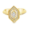Marquise Geometric Diamond Ring
