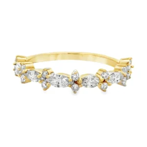 Marquise Diamond Band Ring
