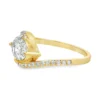 Oval Diamond Bypass Ring