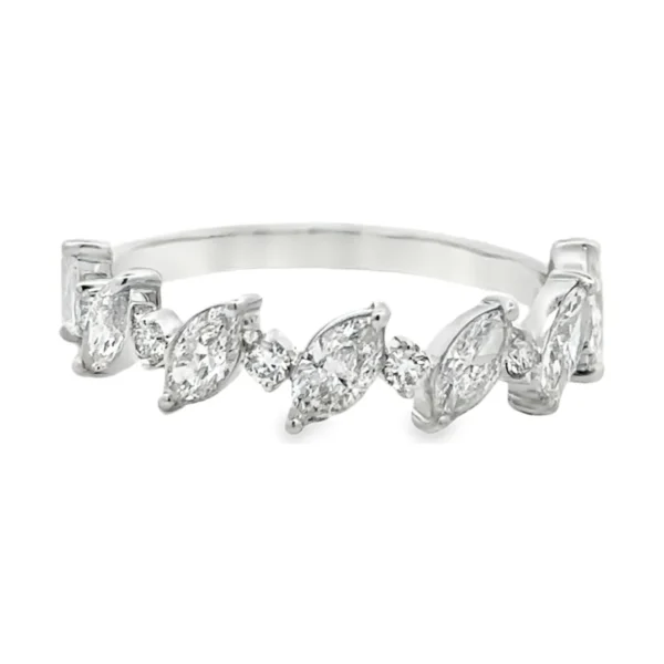 Marquise Diamond Band Ring