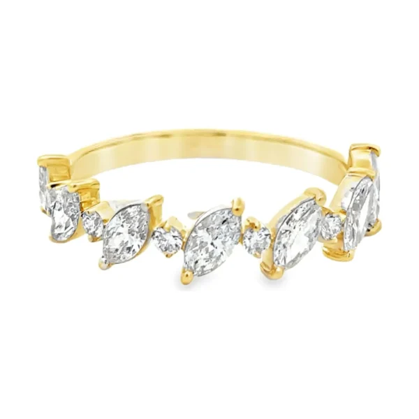 Marquise Diamond Band Ring