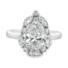 Pear Diamond Cluster Ring