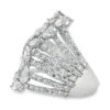 Multi Strand Floral Ring
