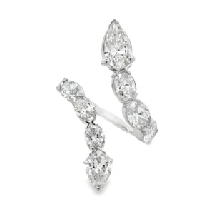 Bypass Diamond Wrap Ring