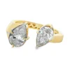 Pear Diamond Open Ring