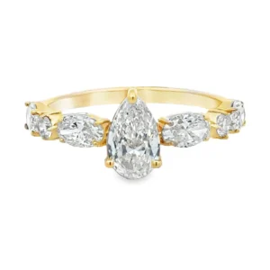 Pear Cut Diamond Ring