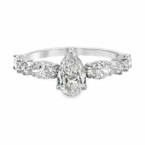 Pear Lab-Grown Diamond Ring
