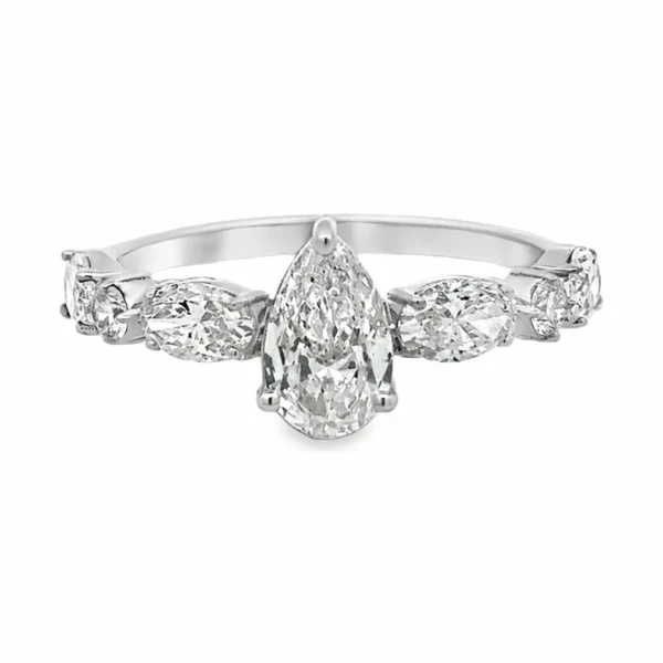 Pear Lab-Grown Diamond Ring